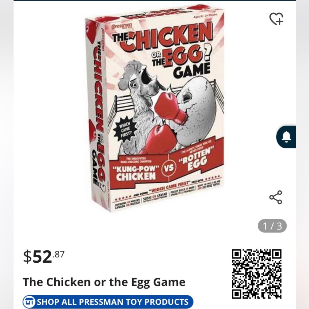 Chicken or Egg Card Game